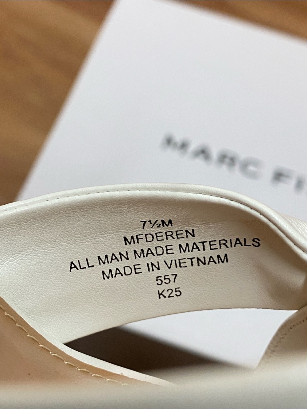 Marc Fisher Women's Deren High Block Heel Platform Sandals “White” Size 7.5M - Picture 11 of 11